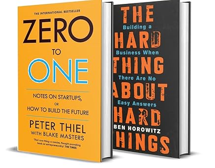 Zero to One + The Hard Thing About Hard Things: Startup Strategy | Real-World Leadership | 2-Book Founder’s Bundle