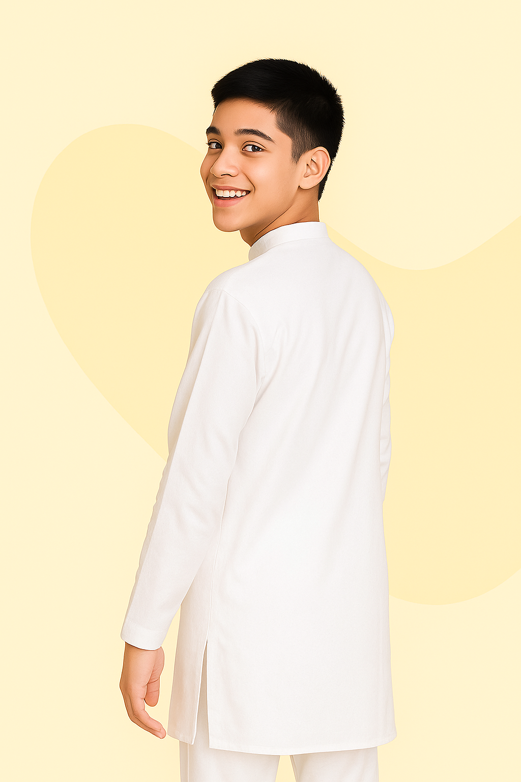 Boy's Ethnic Cotton Kurta Pyjama Set - View 3