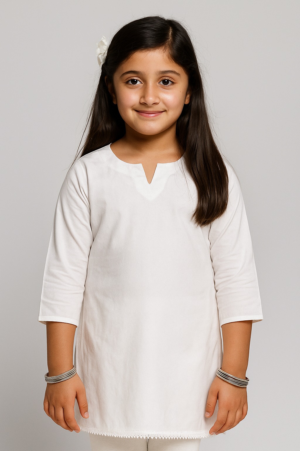 Girls’ Ethnic Cotton Kurta – Stylish Printed Kurta for Daily & Festive Wear